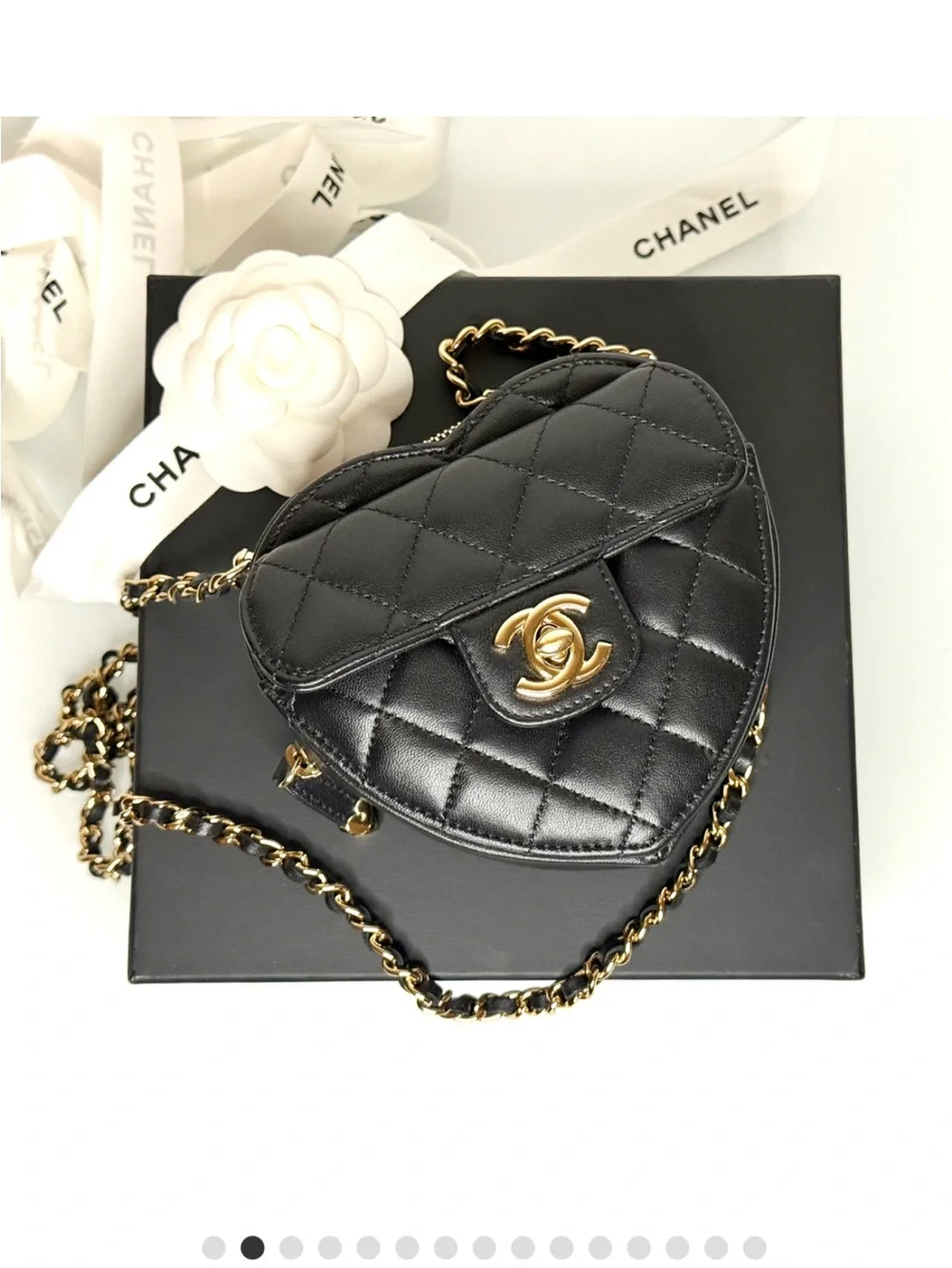 CHANEL heart shaped