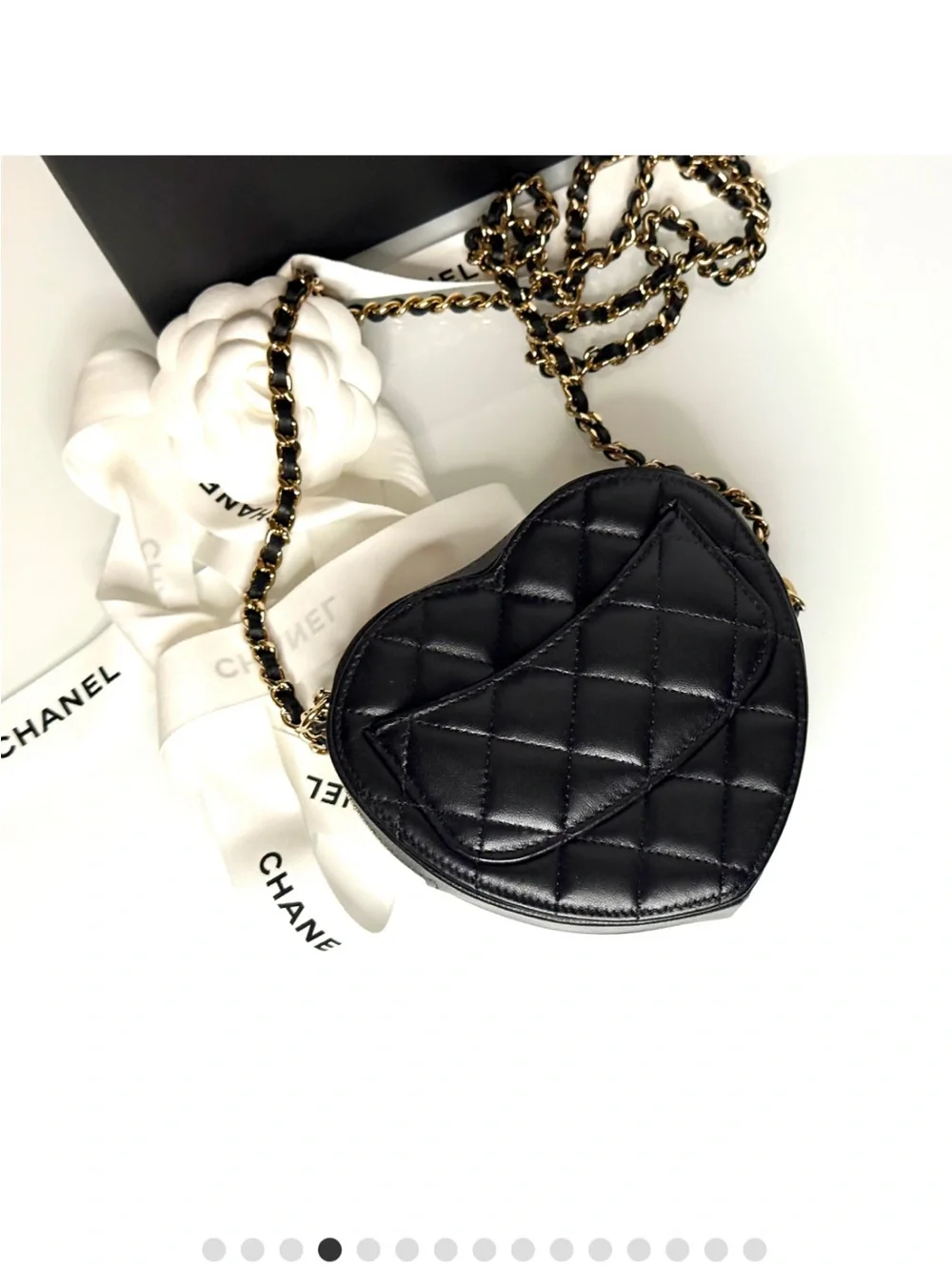 CHANEL heart shaped