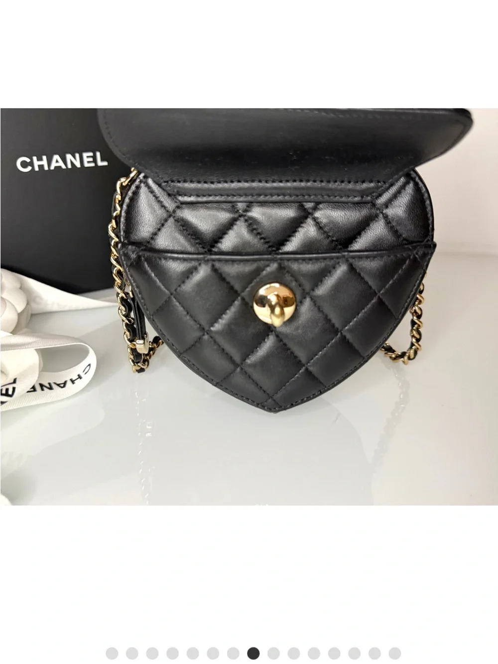 CHANEL heart shaped