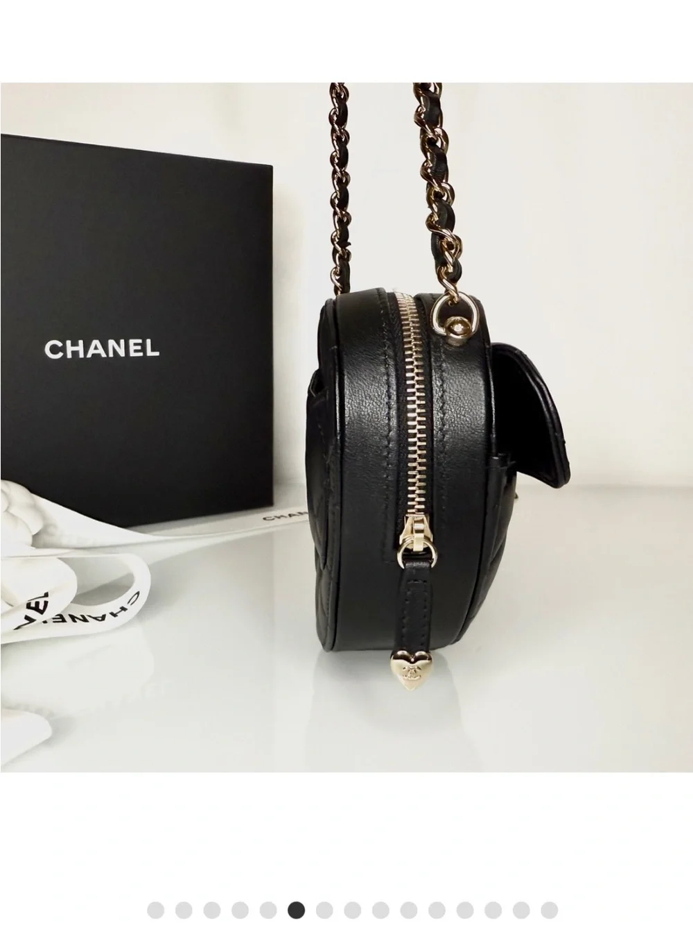 CHANEL heart shaped