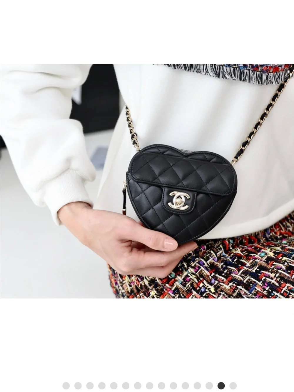 CHANEL heart shaped