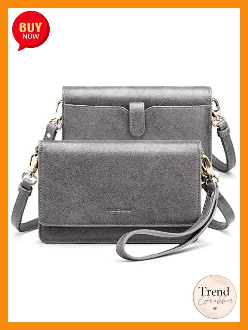Crossbody Cellphone Purse Wallet with RFID Blocking Card Slots Straps Wristlet