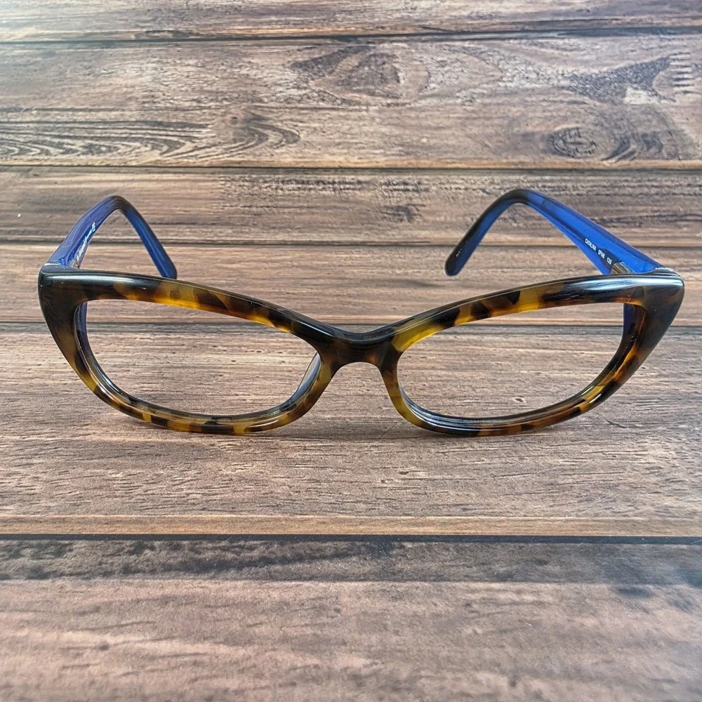 Kate‎ Spade Catalina Eyeglasses Womens Blue Tortoise Cat Eye Glasses Frame 135mm