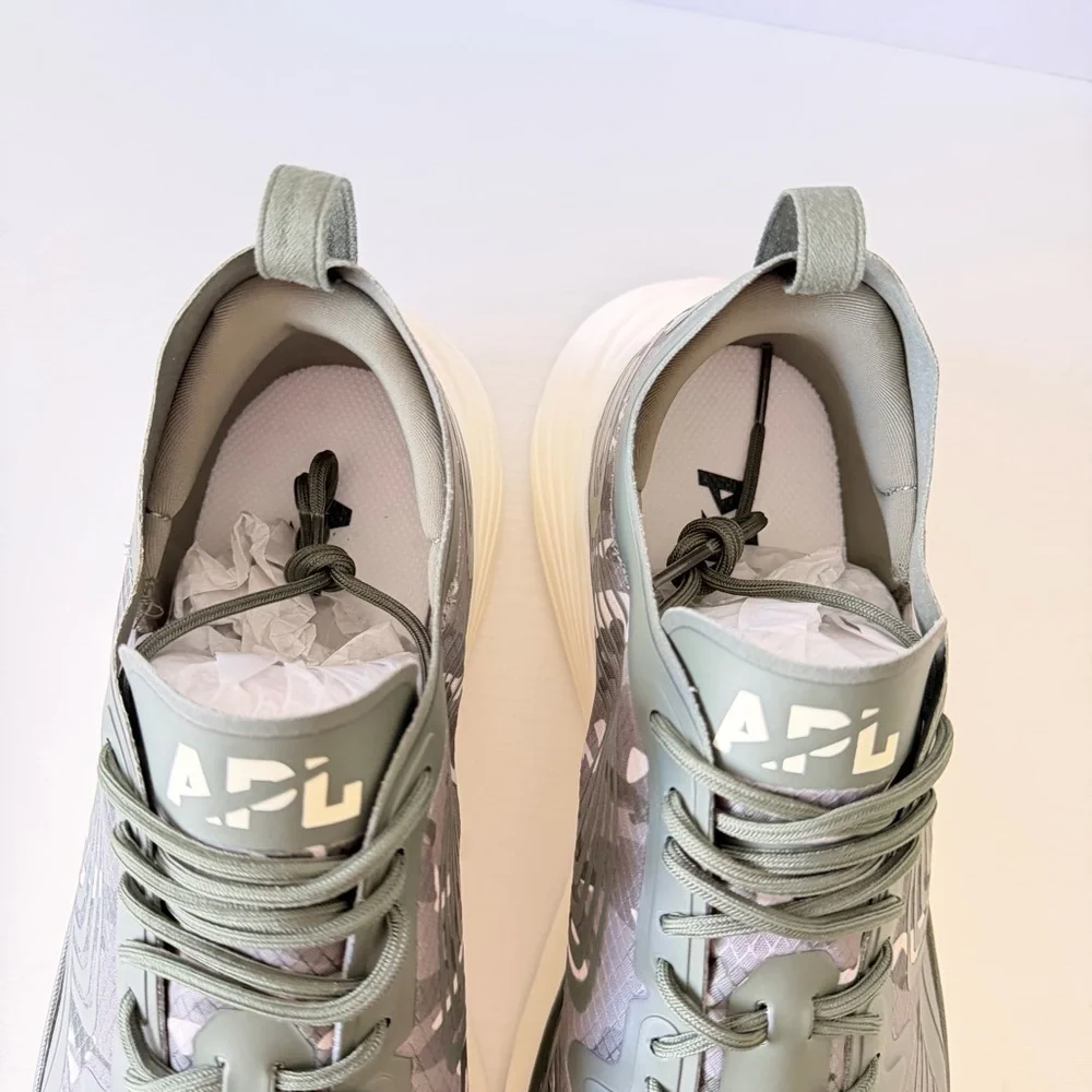 New! APL Techloom Camo Sneakers - Olive & White, Size 11 (Men)