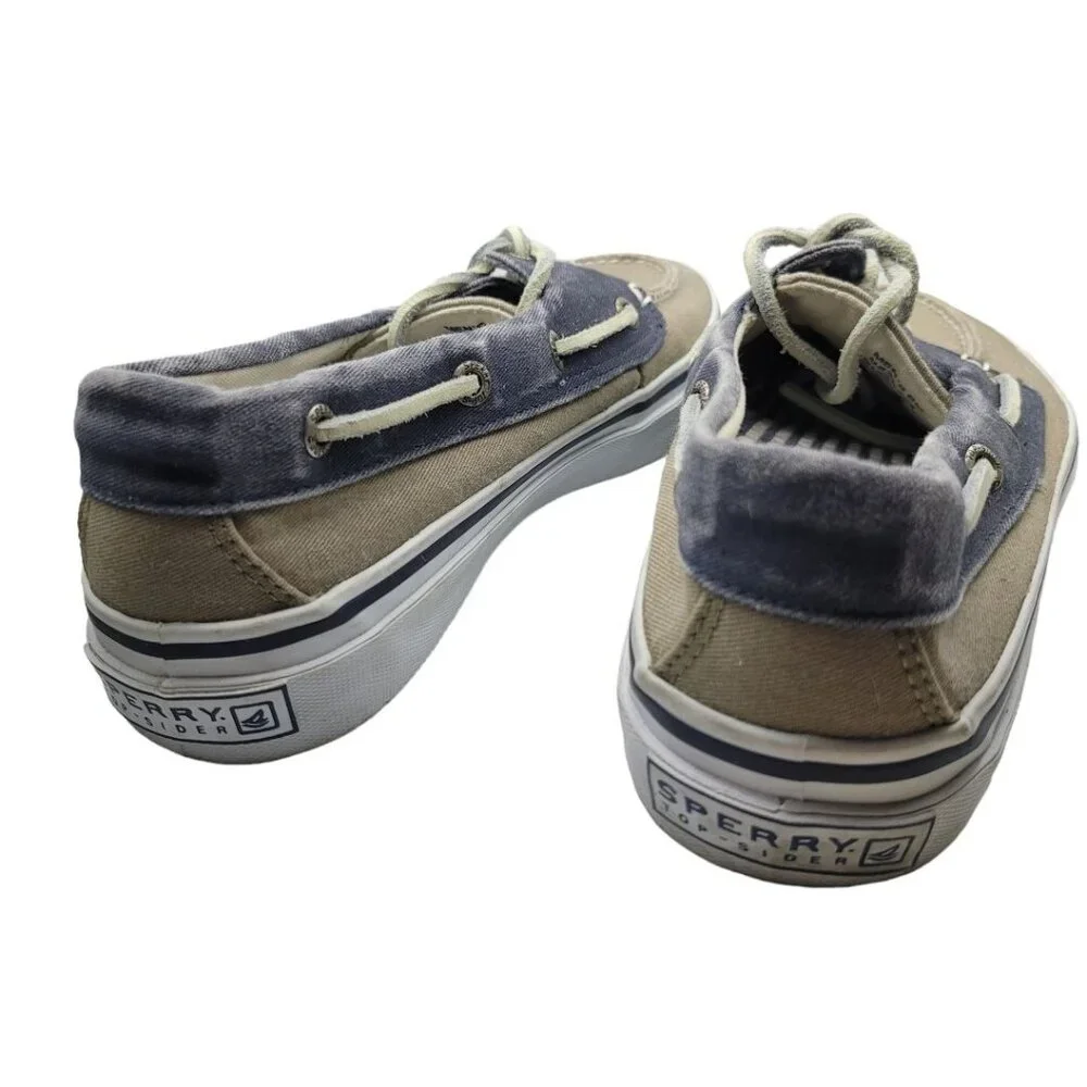 Sperry Top Sider Boat Shoe Mens 8 Blue Tan‎ 0538207 Summer Yacht Club Dock Pool