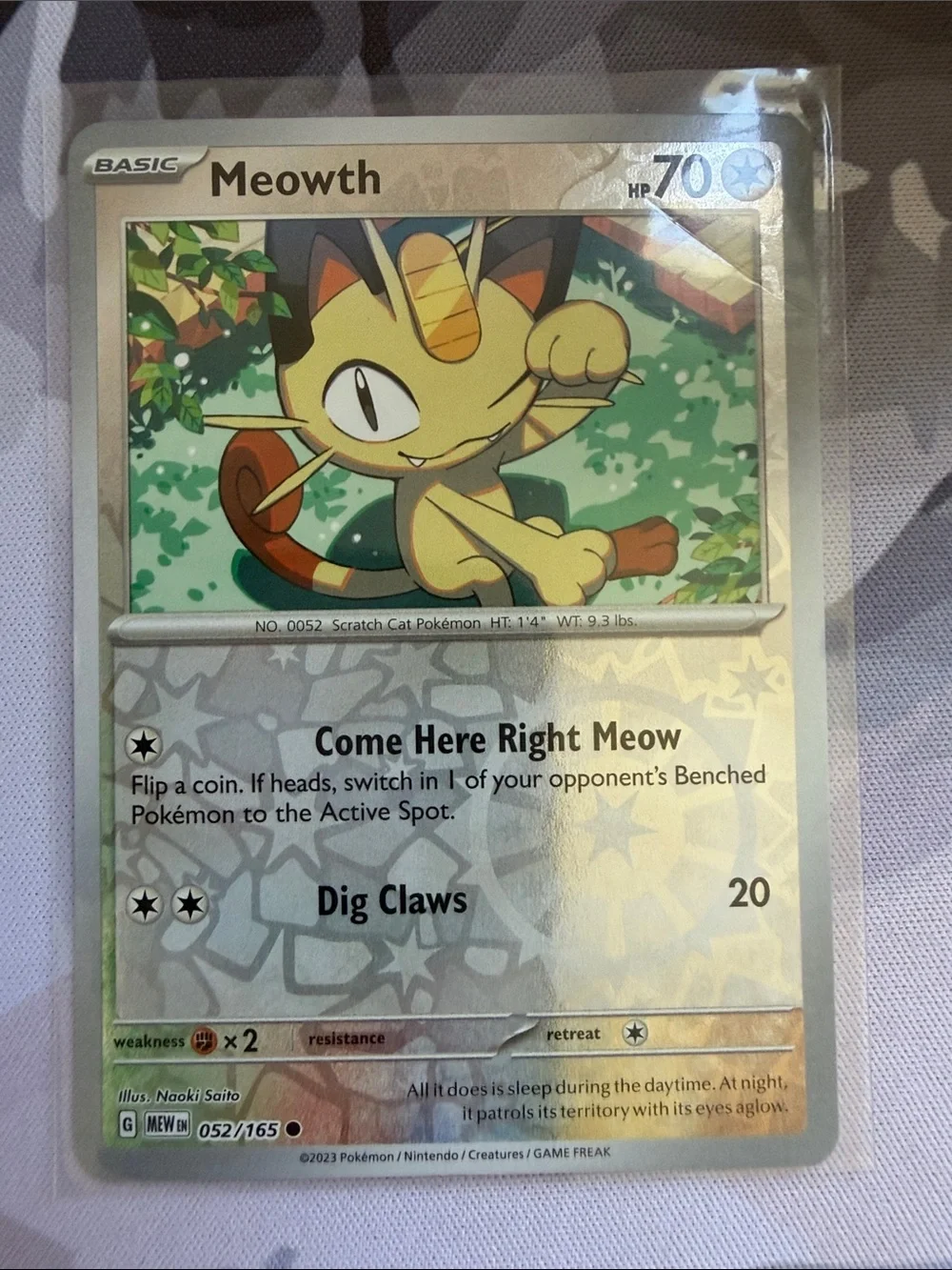 🐱 Meowth, Galarian Meowth & Persian Pokémon Card Lot | 3 Reverse Holo ✨5/$25✨