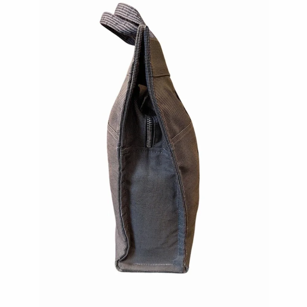 Hermes Grey Herline MM Tote Bag  Medium Zip Top With Snaps