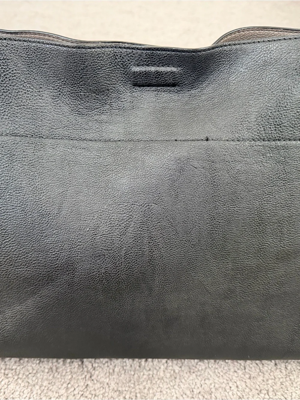 Calvin Klein structured leather
