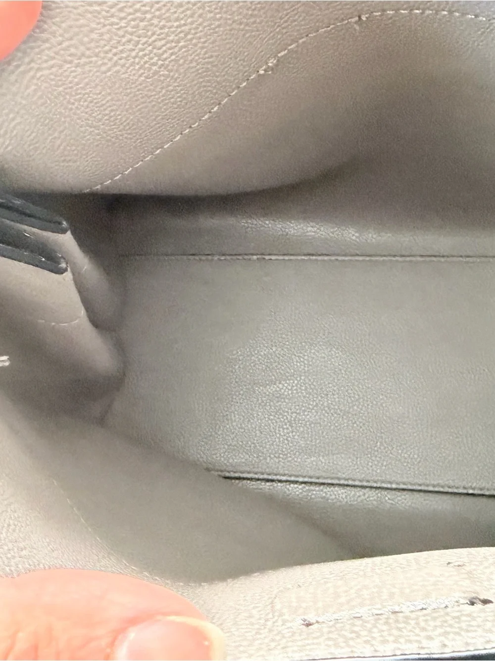 Calvin Klein structured leather