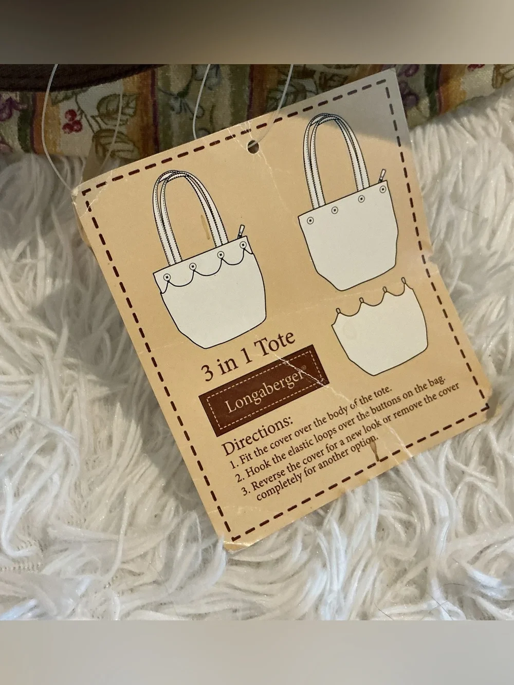 Longaberger homestead tote