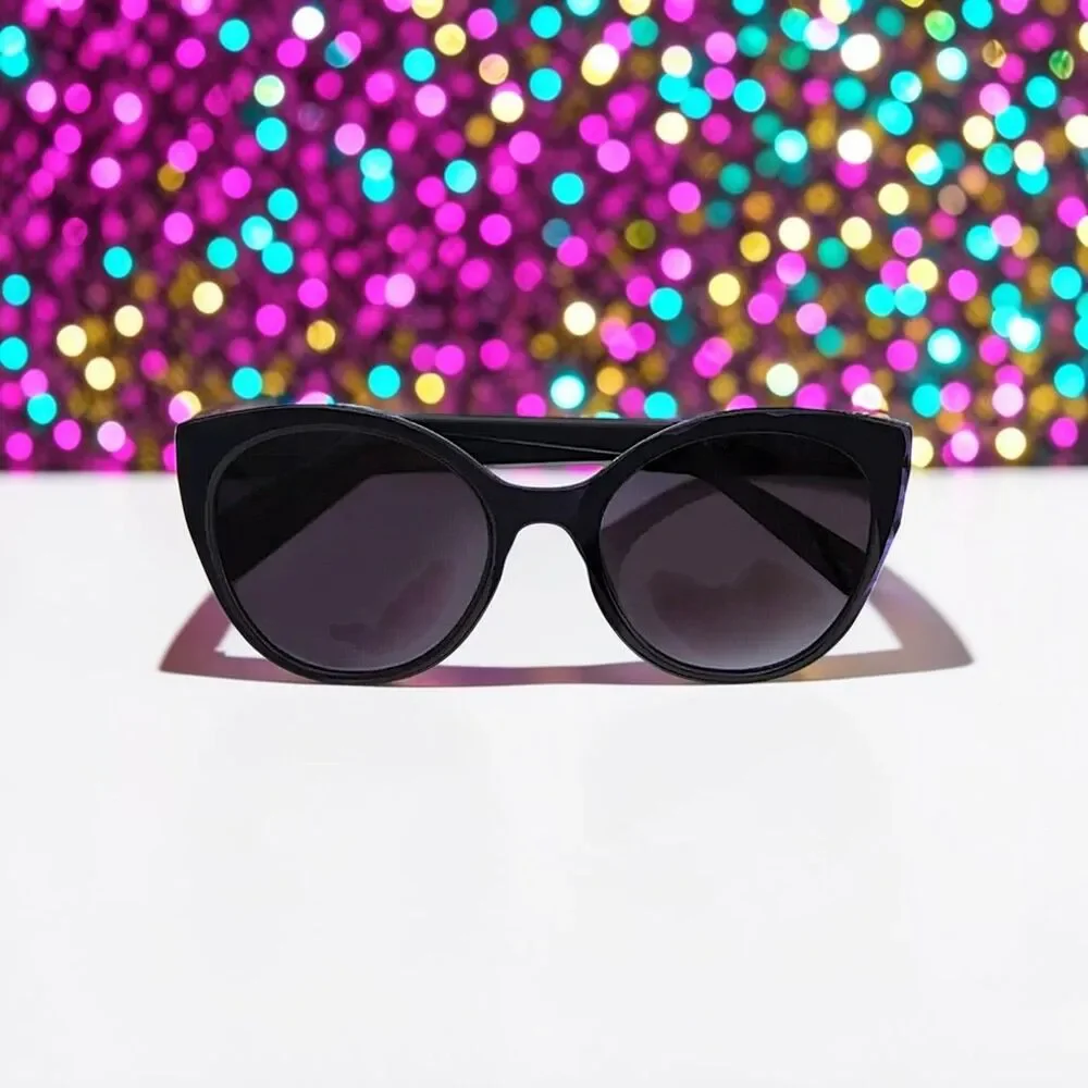 Kate Spade Women's Samantha/S 8079O Black Cat Eye Sunglasses NEW IN BAG  54mm