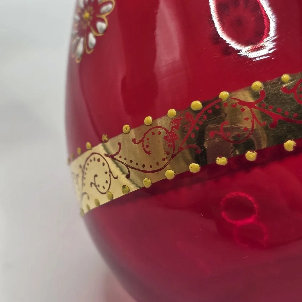 Red beautiful vintage