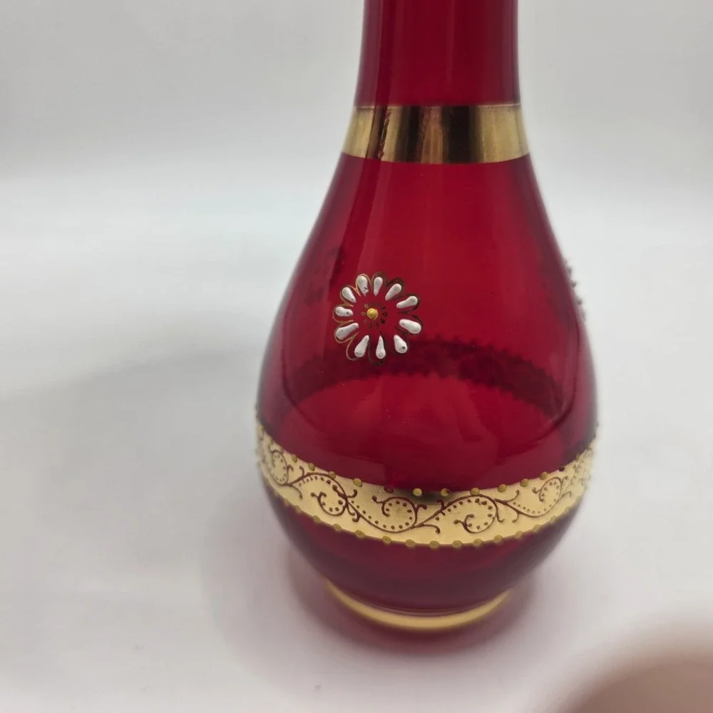 Red beautiful vintage
