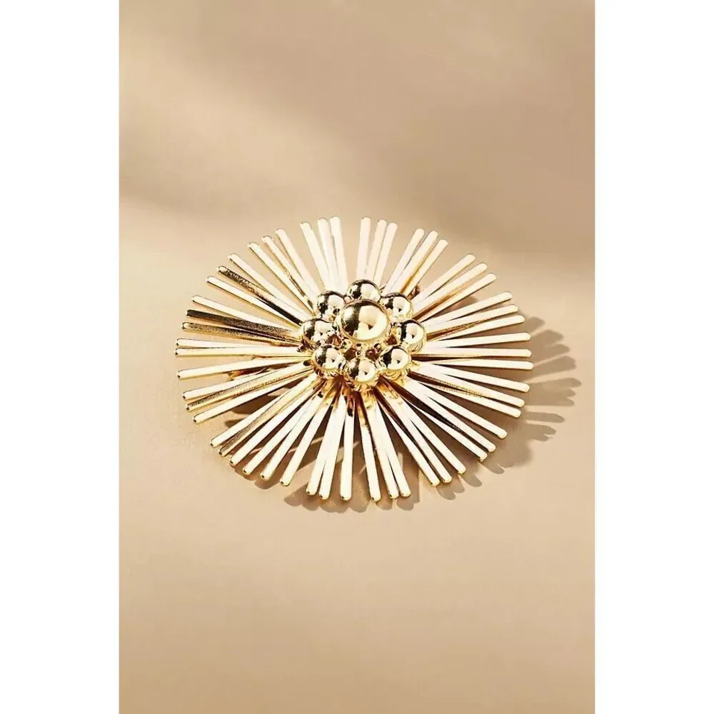 Anthropologie The Restored Vintage Collection: Spoke Flower Brooch