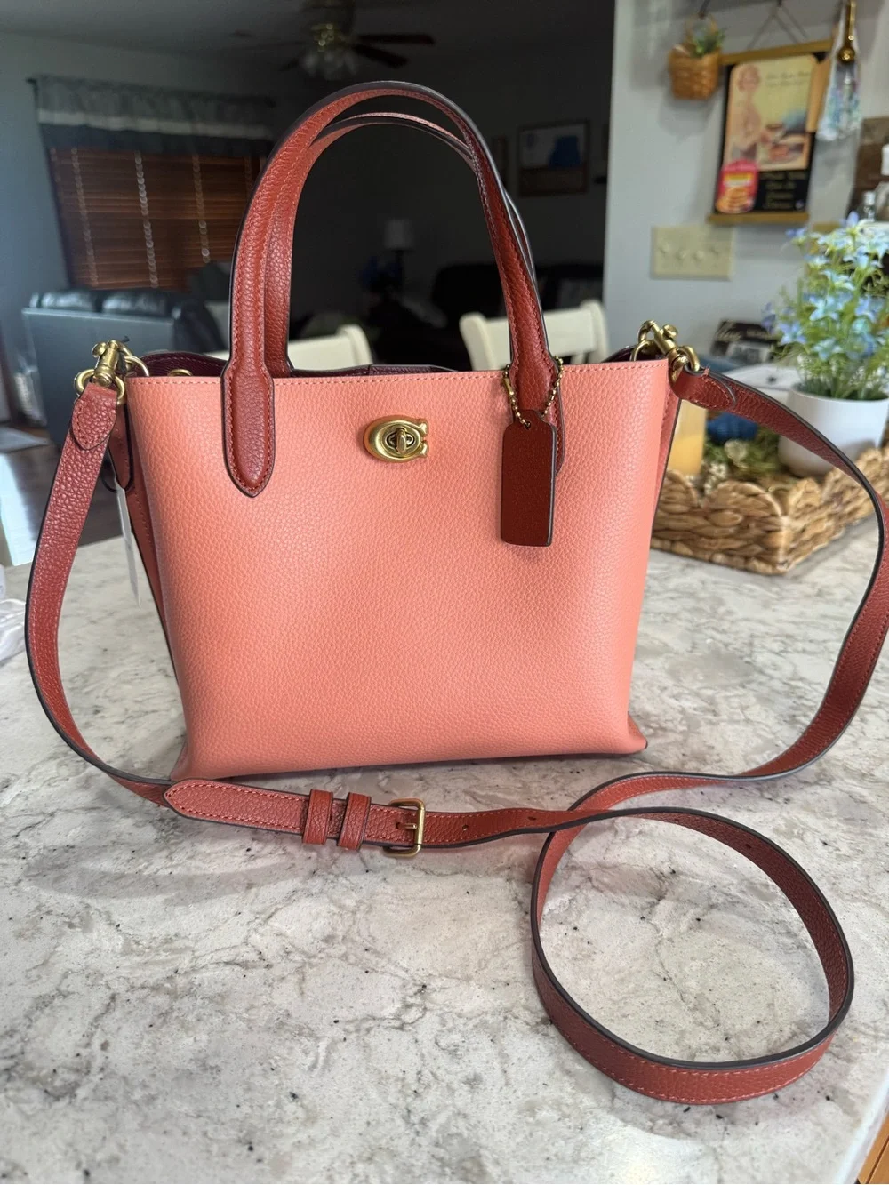 Coach pebbled leather