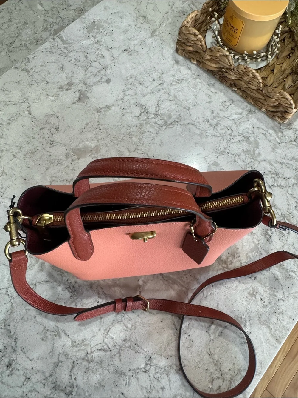 Coach pebbled leather