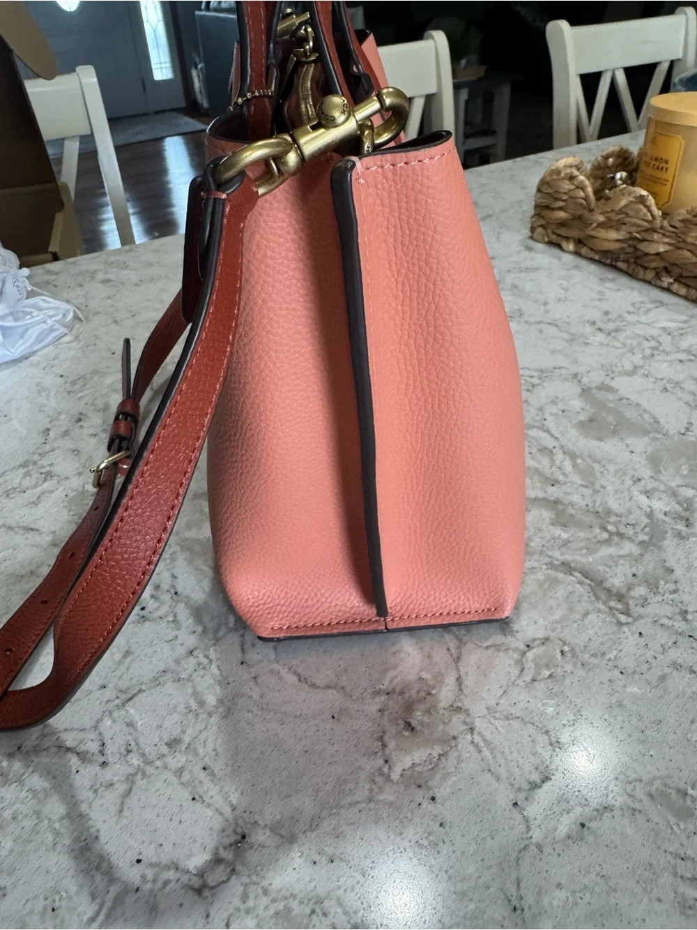Coach pebbled leather