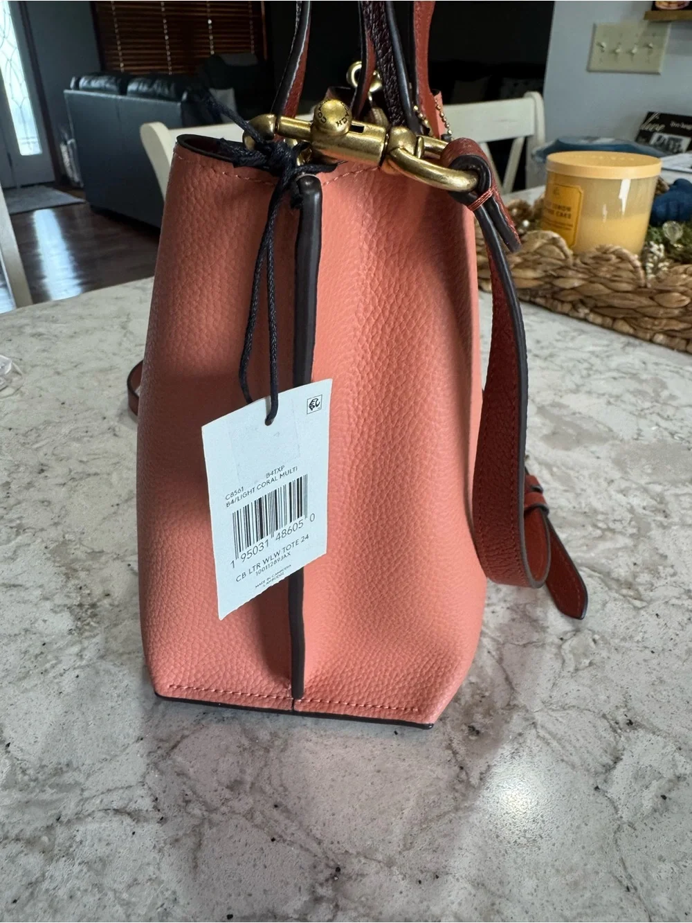 Coach pebbled leather