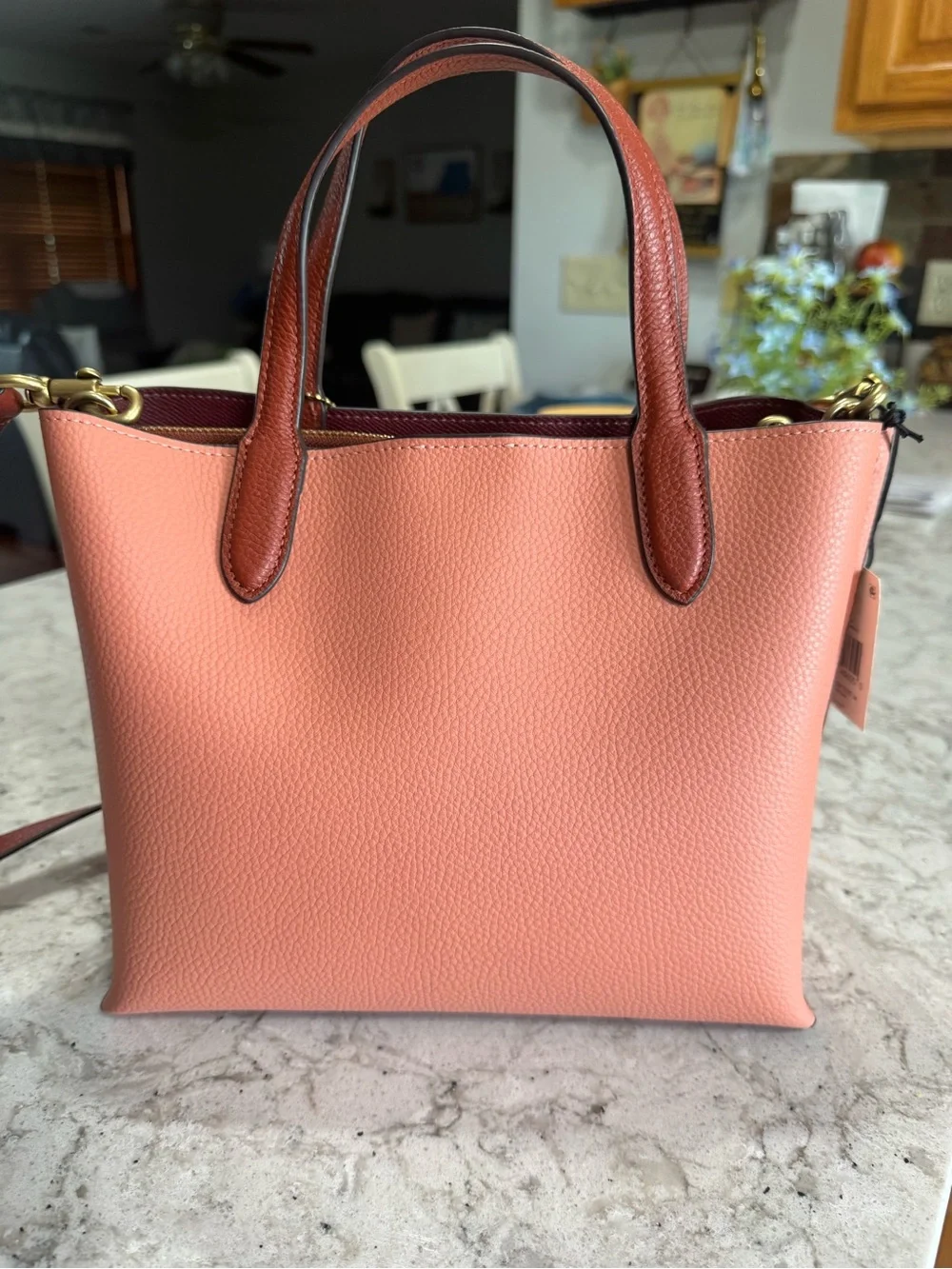 Coach pebbled leather