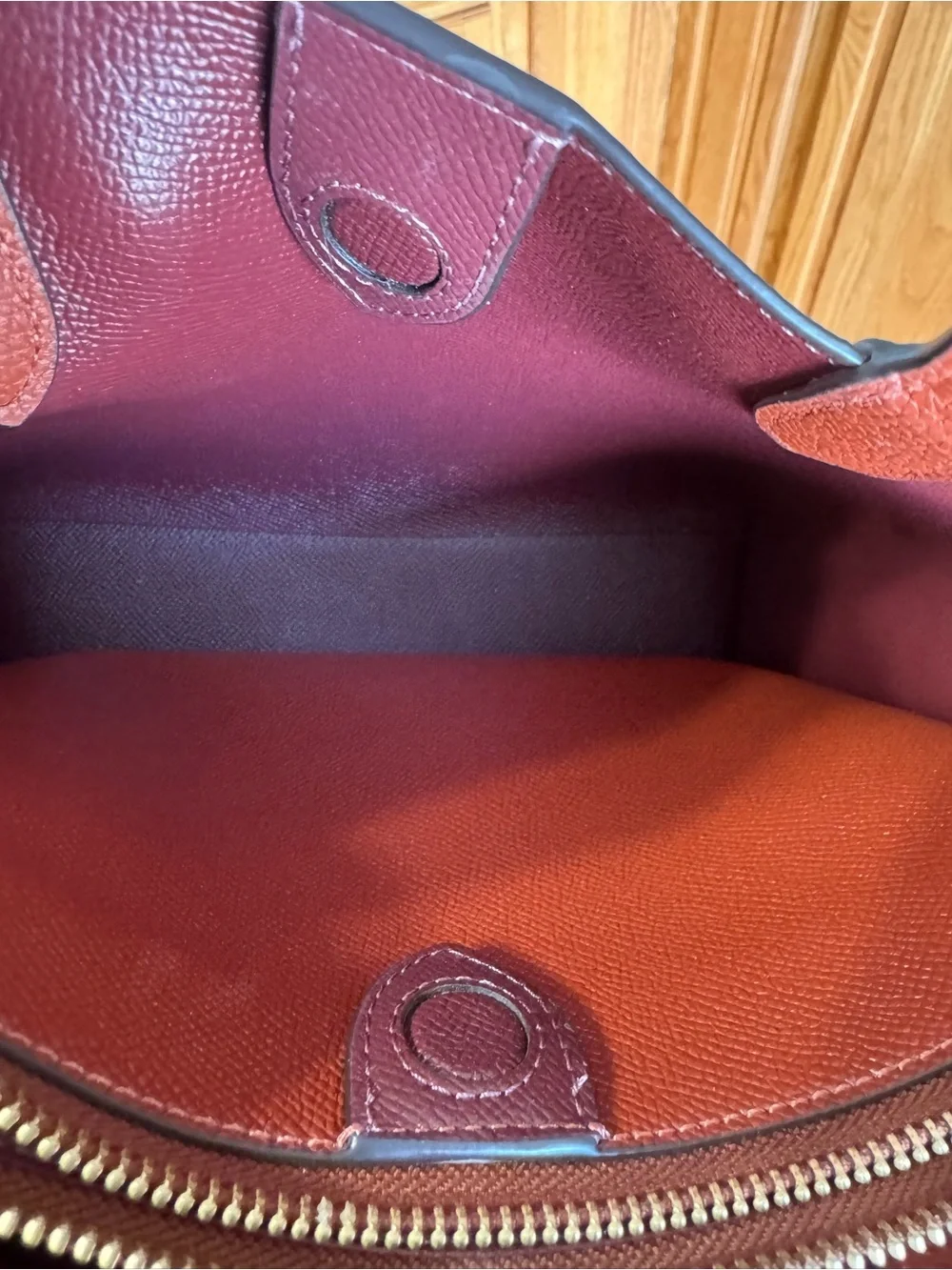 Coach pebbled leather