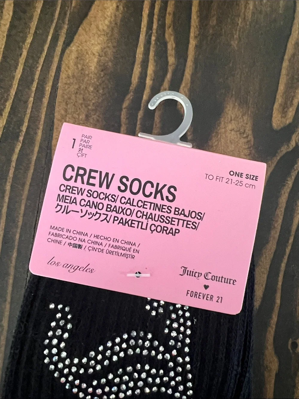 Juicy Couture black ribbed