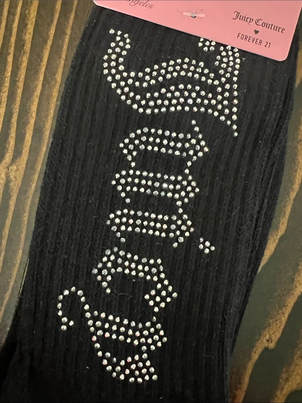 Juicy Couture black ribbed