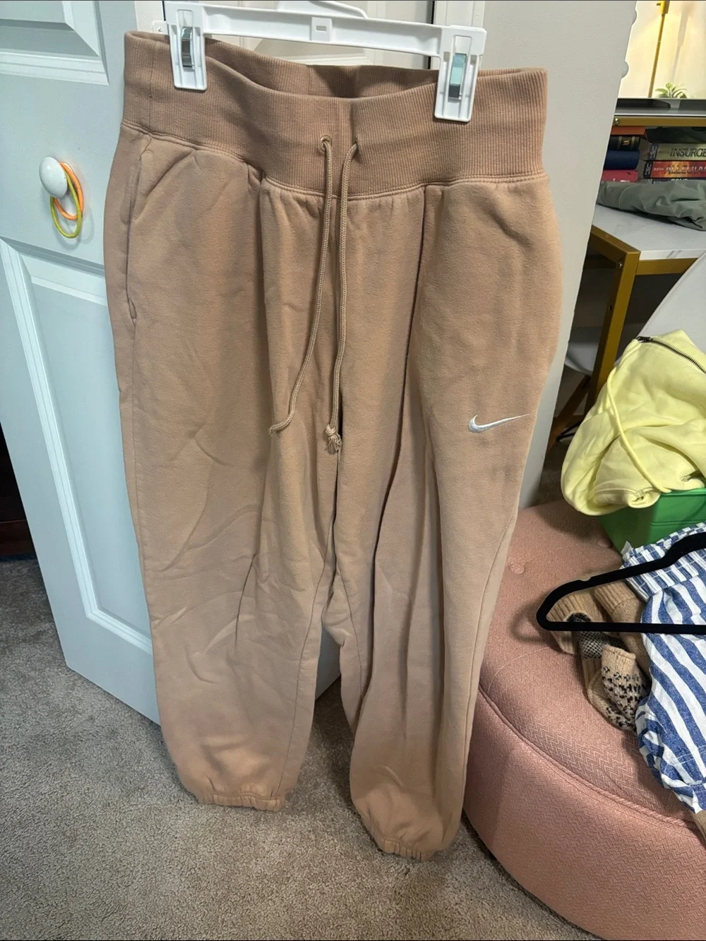 Nike Women’s Tan Fleece Jogger Pants