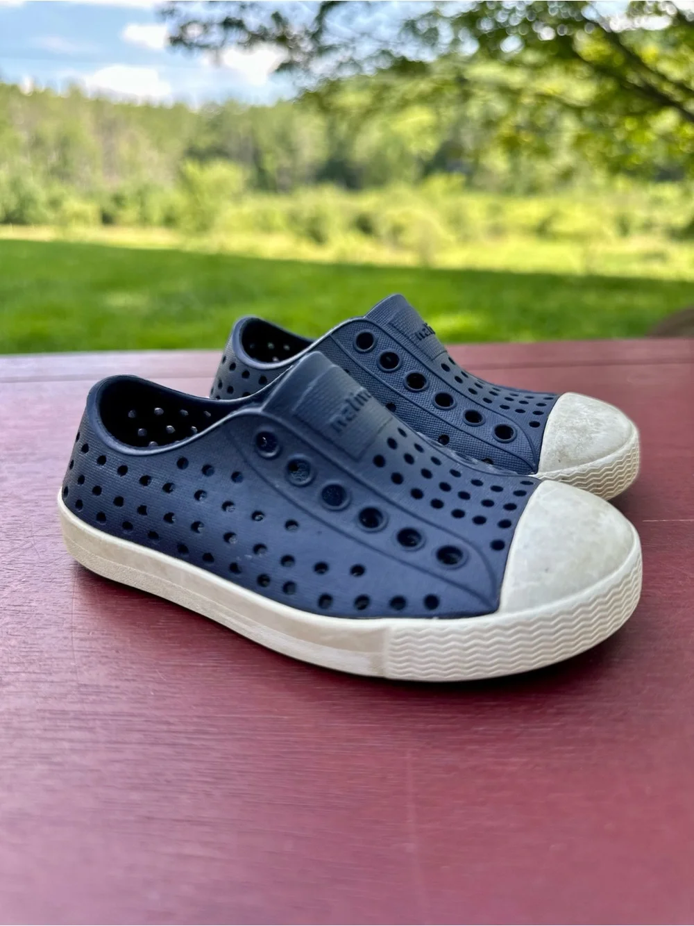 Native Jefferson Navy Slip-On Toddler Shoes