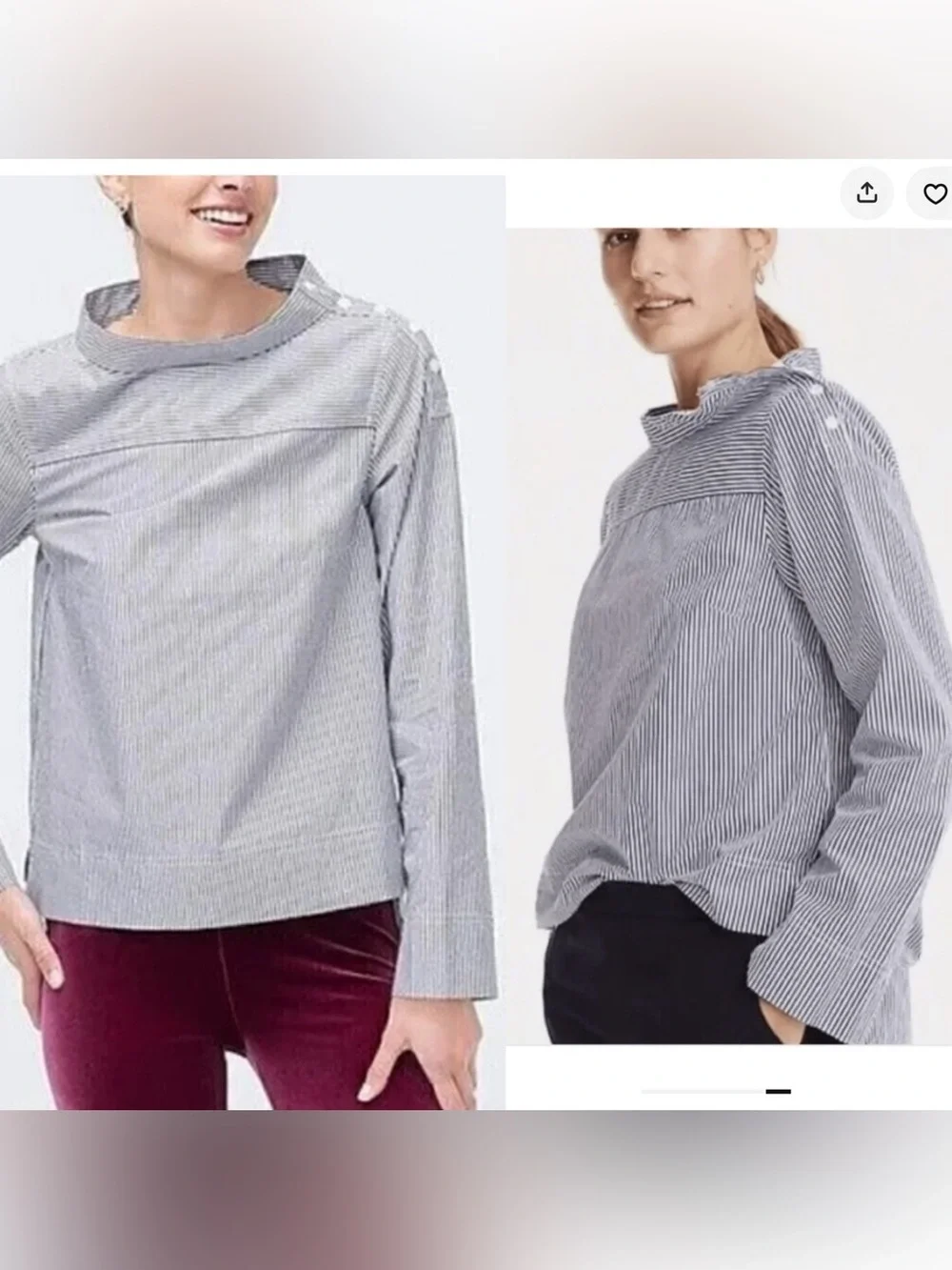 J. Crew lightweight striped