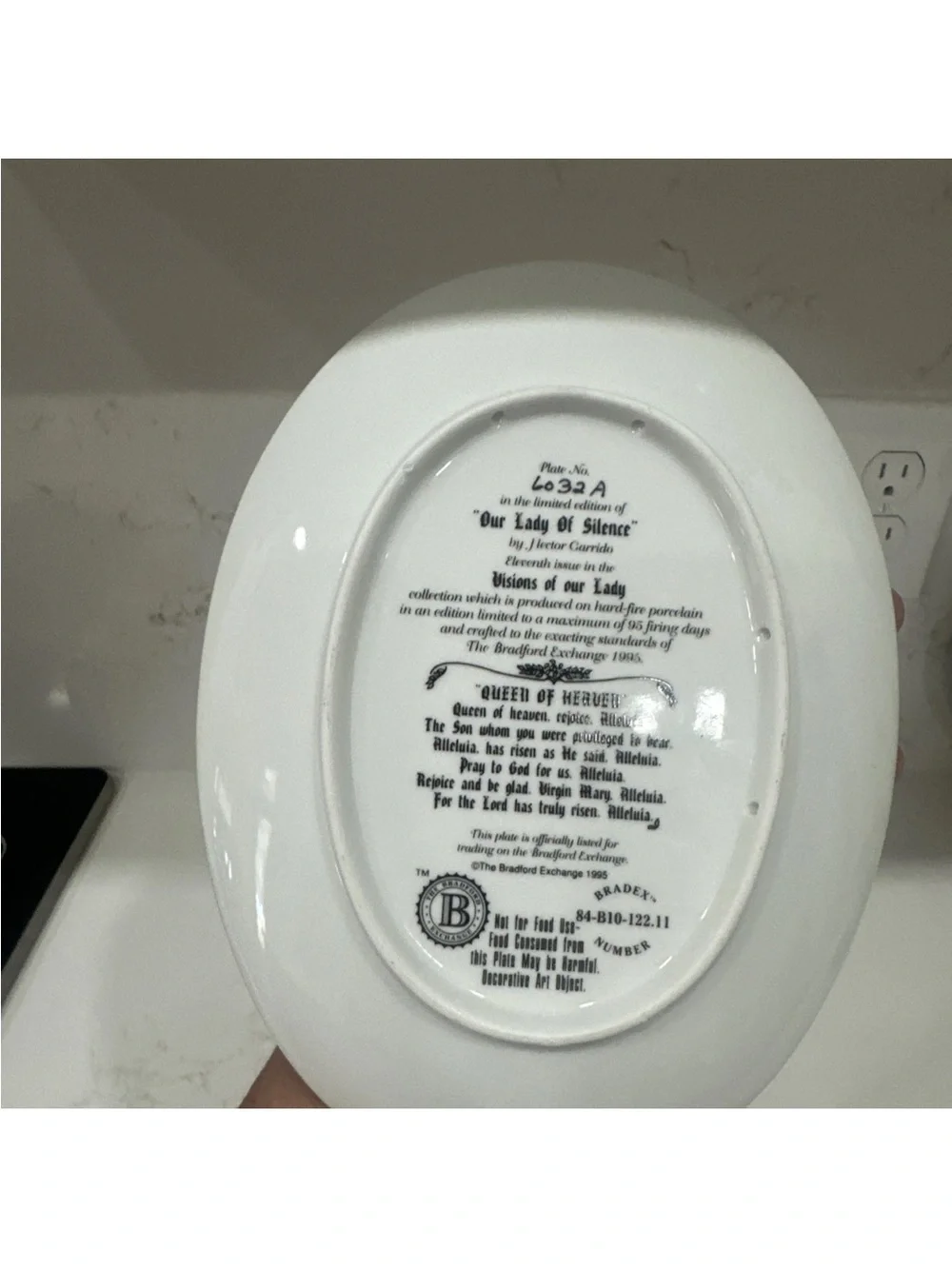 The Bradford Exchange oval porcelain