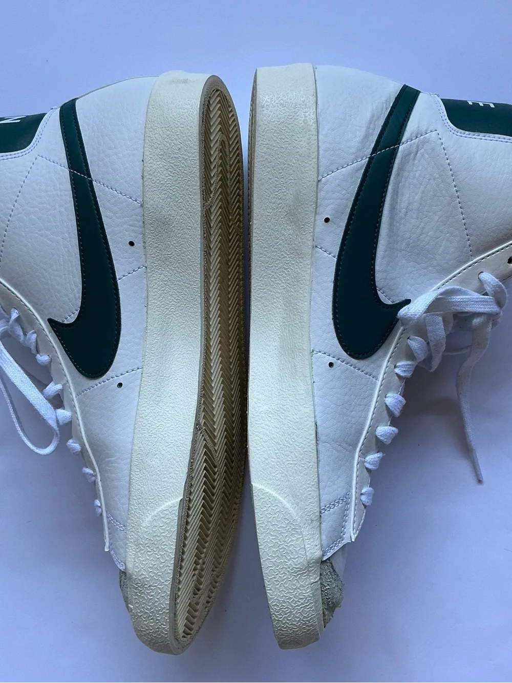 Nike Men’s High-Top Sneakers White with Teal Accents