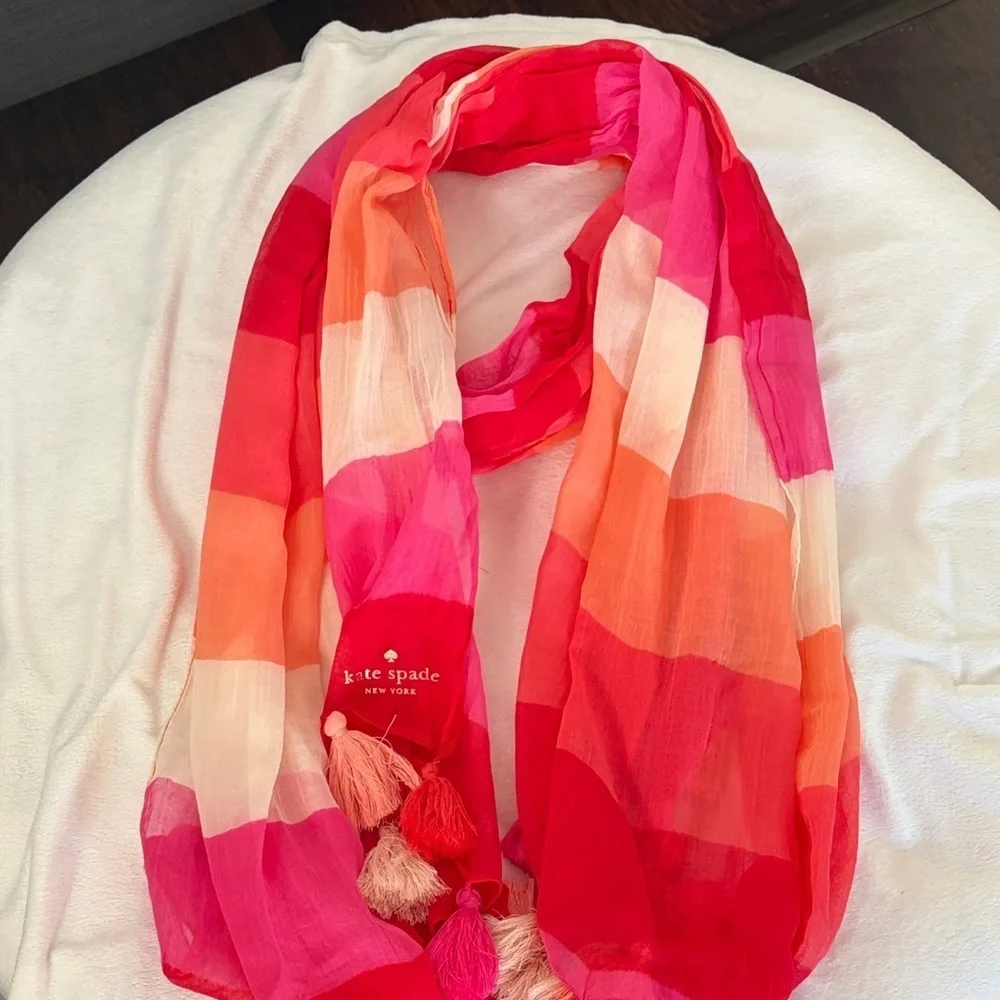 kate spade bright scarf
