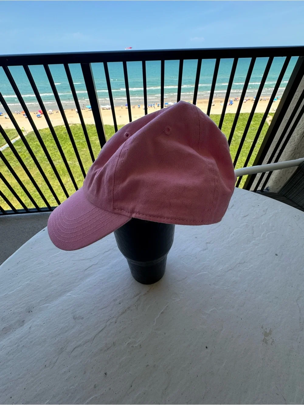 Pink 'MEOW' Embroidered Baseball Cap