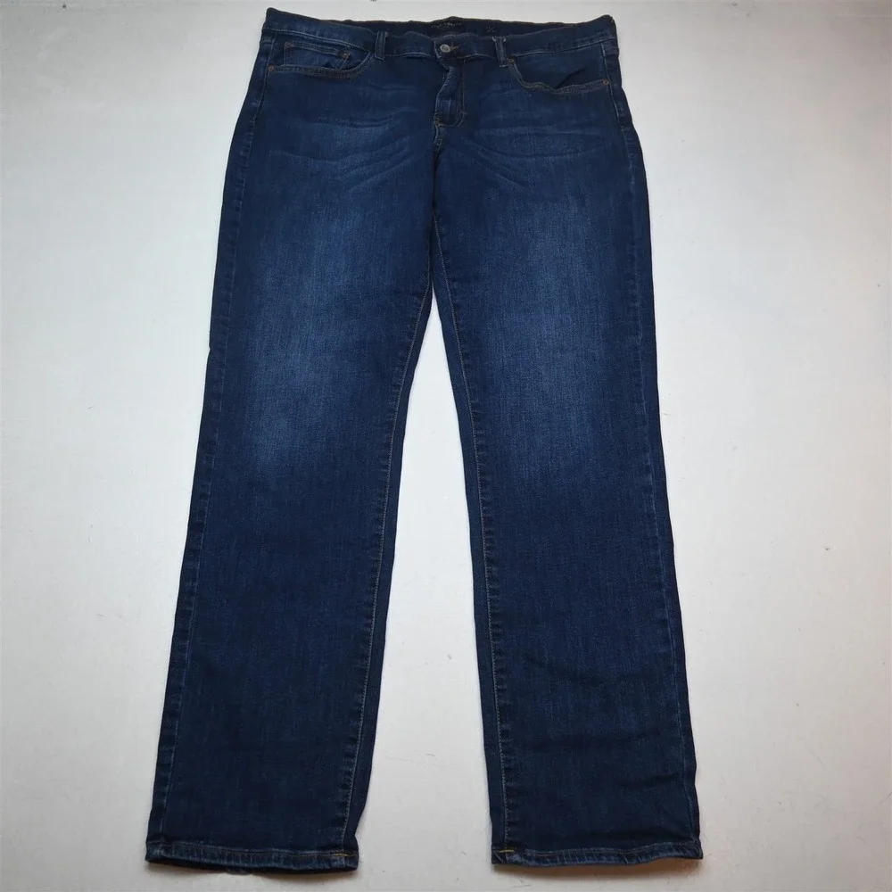Lucky Brand‎ 38x34 Dark Stretch Denim 410 Athletic Straight Mens Jeans