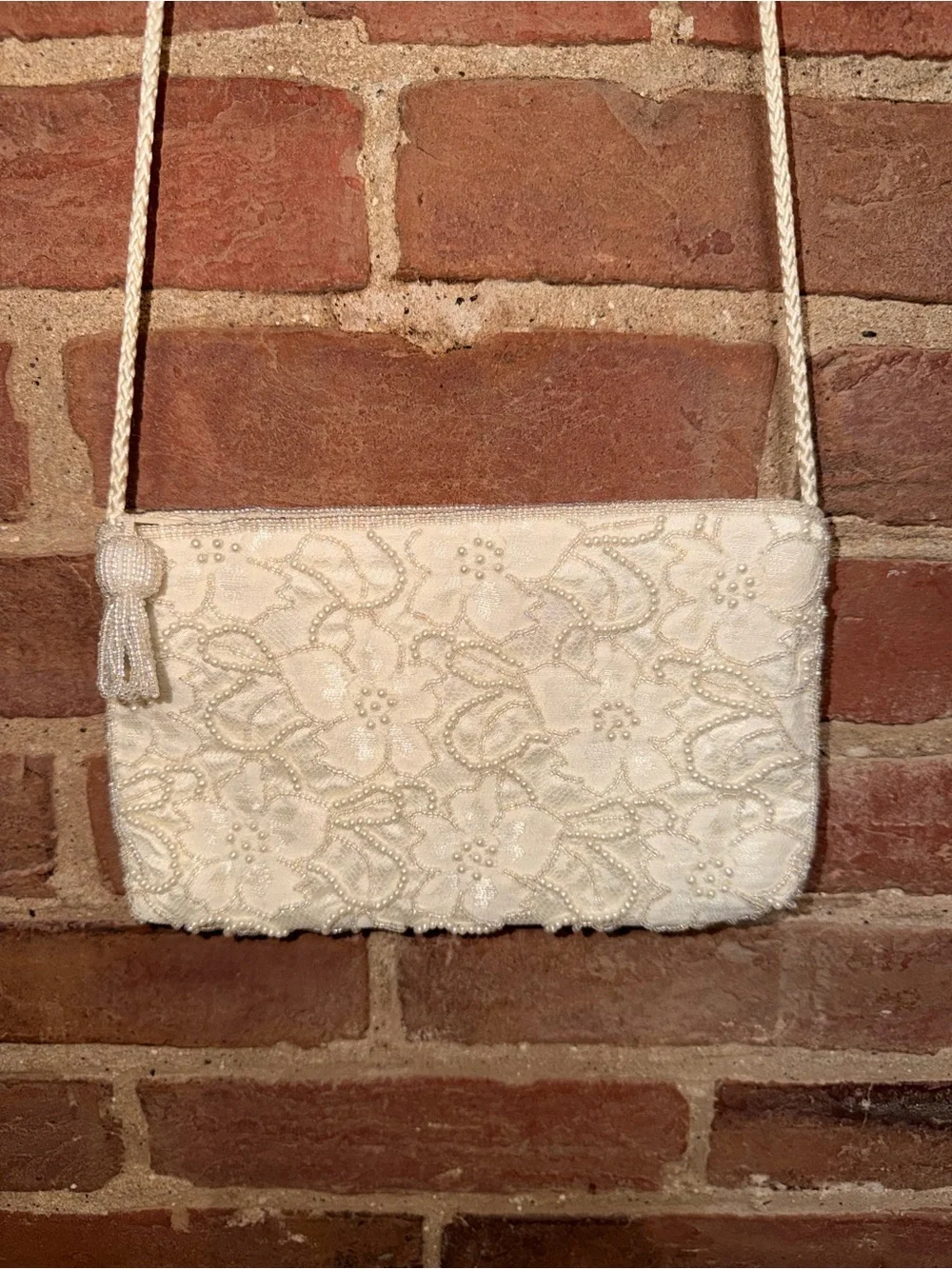 N/A ivory crossbody