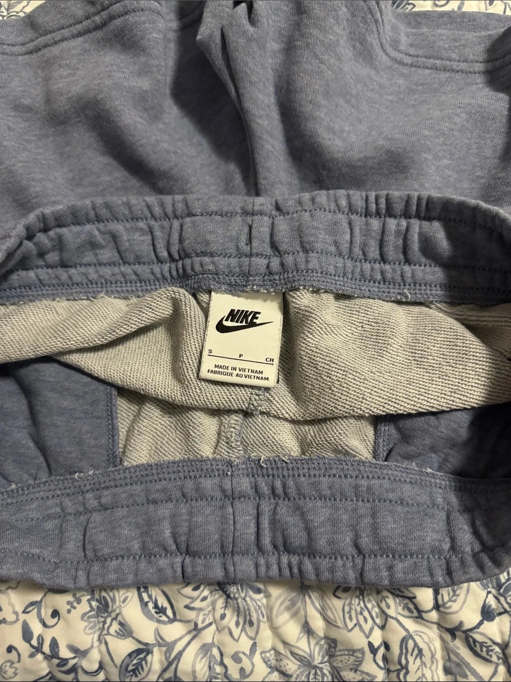 Nike Women's Heather Slate Blue Athletic Drawstring Shorts