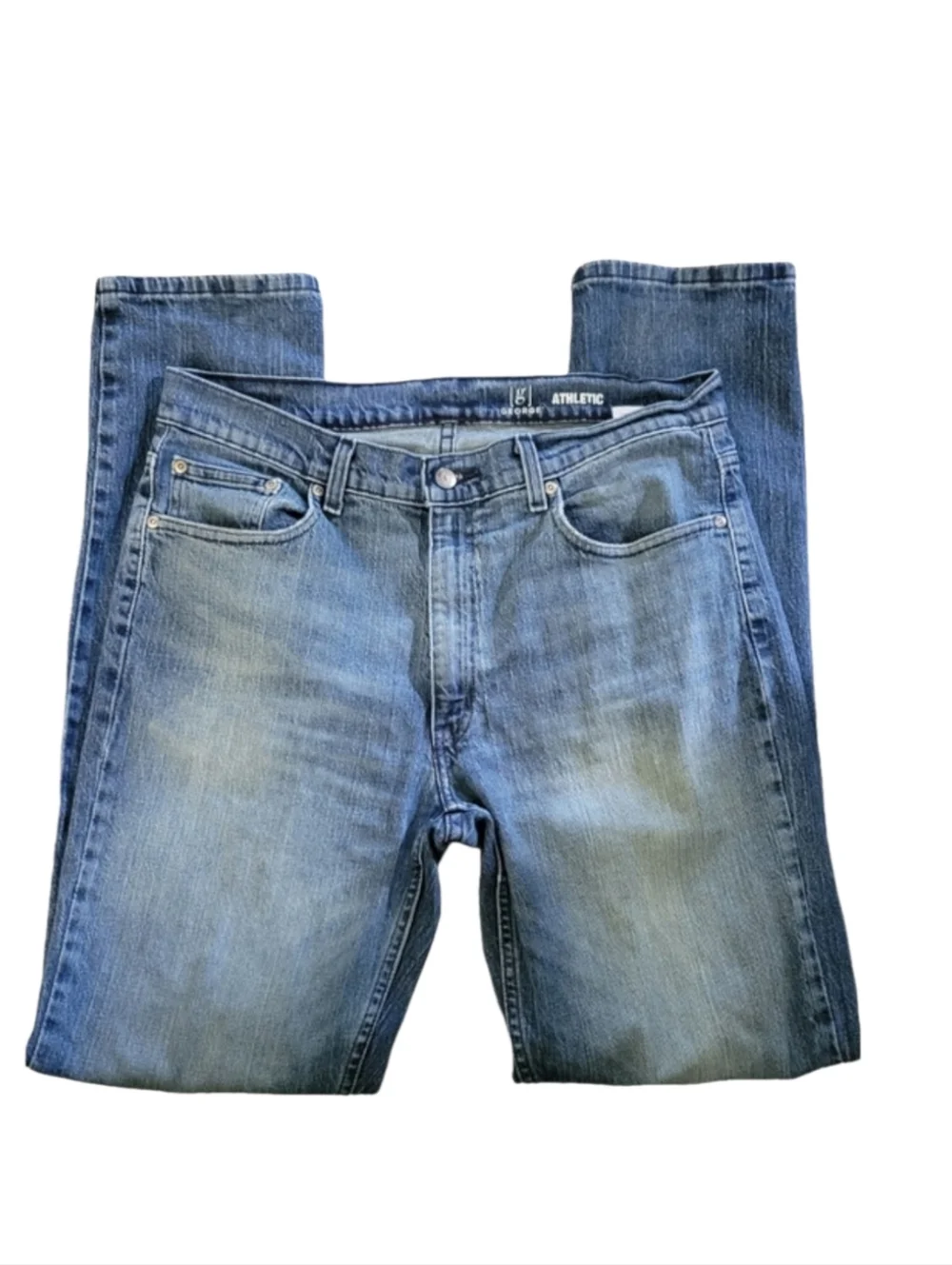 Classic Blue Denim Jeans By George Size 34 X 34