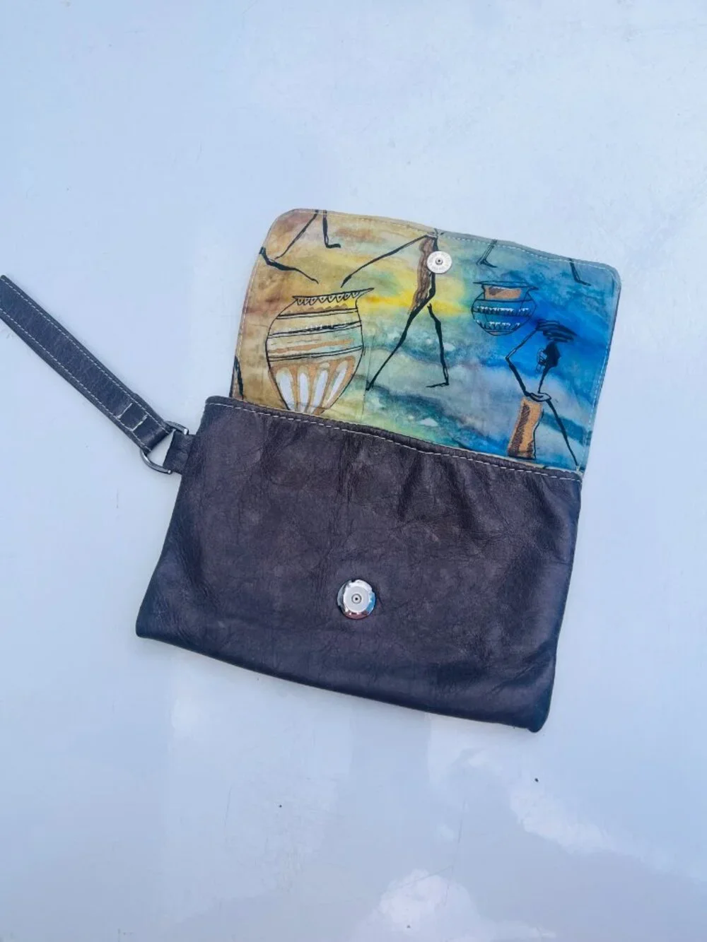 Jane Cooper handmade wristlet