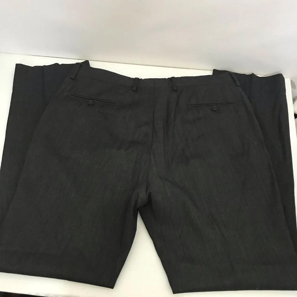 Burberry Virgin Wool Men's Charcoal Suit Jacket & Pants - Size 54