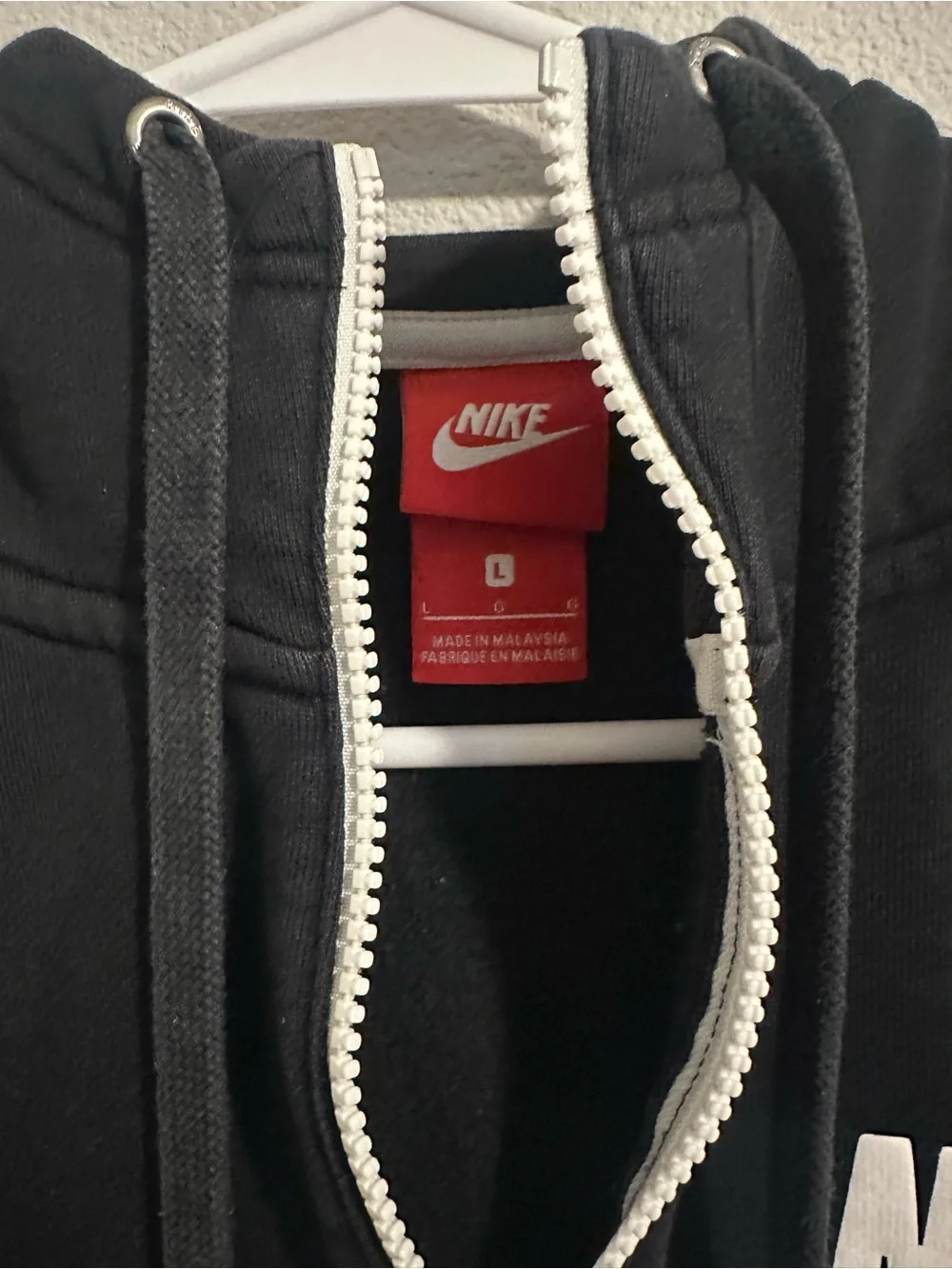 Nike black hooded