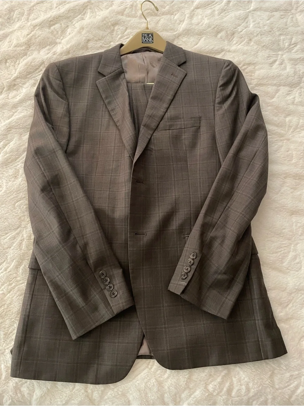 Design Lab Lord & Taylor brown plaid