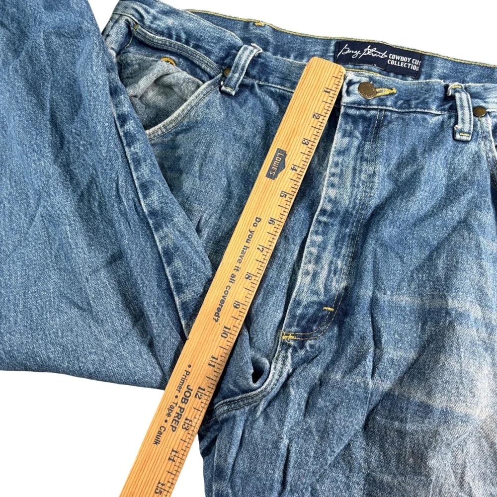 Wrangler George Straight Cowboy‎ Cut Mens Original Fit Jeans Rodeo Denim 38x33.5