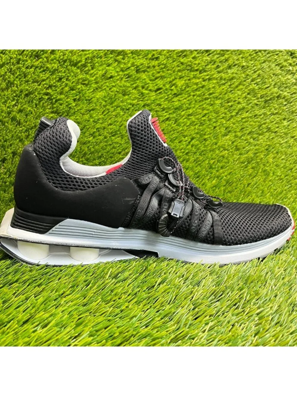 Nike Shox Gravity Mens Size 9.5 Black Athletic Running Walking Shoes Sneakers