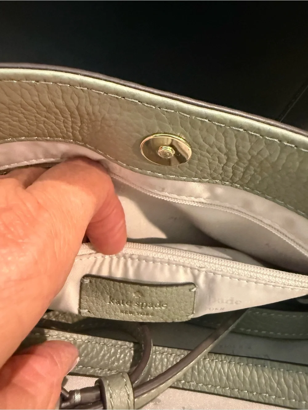 kate spade structured pebble