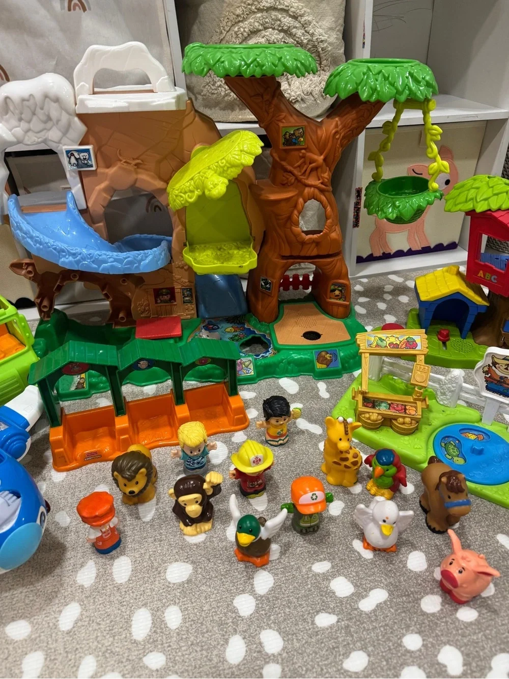 Fisher-Price played items animals