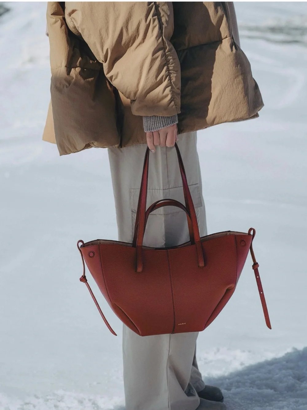 Polene large leather