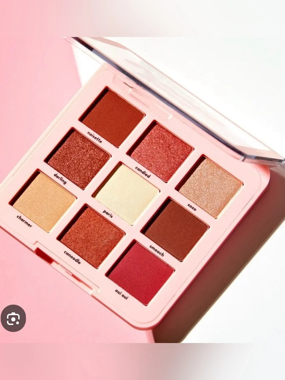 The Creme Shop Neutral & Rose 9-Color Eyeshadow Palette - Soft Pink Case
