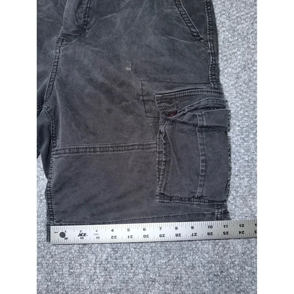Aeropostale Classic Cotton Stretch‎ Cargo Shorts Black Size 34