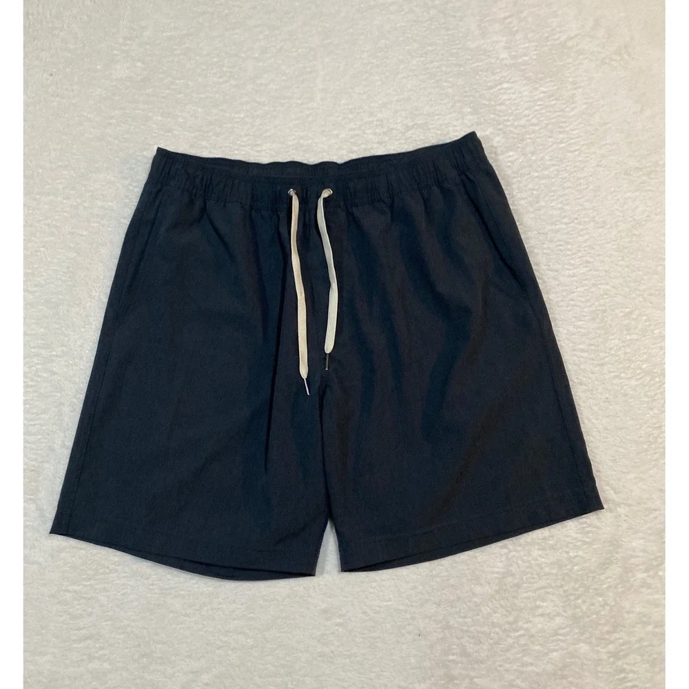 Fair Harbor Mens XL Charcoal Gray Recycled Stretch Board Shorts Swim Trunks 7in