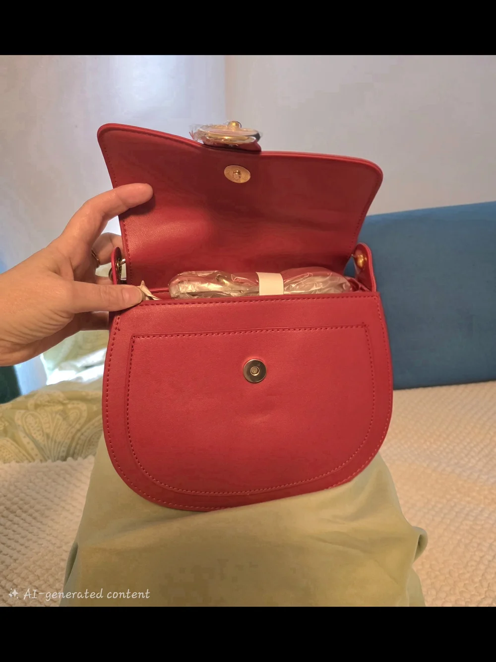 Badgley Mischka red saddle